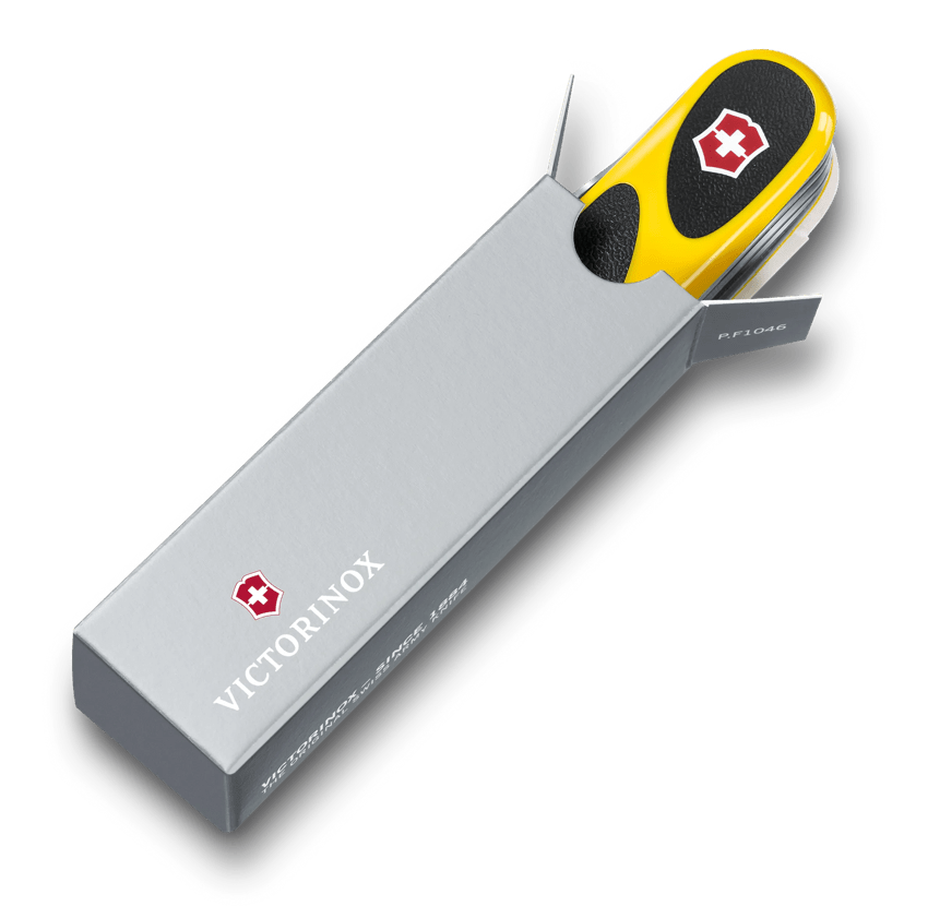 Victorinox Evolution Grip S18 Yellow Swiss Army Knife For Sale