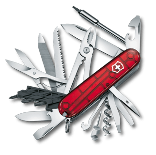 Herramientas, maquinaria taller y jardin, Navaja Suiza VICTORINOX SPARTAN  roja trans.