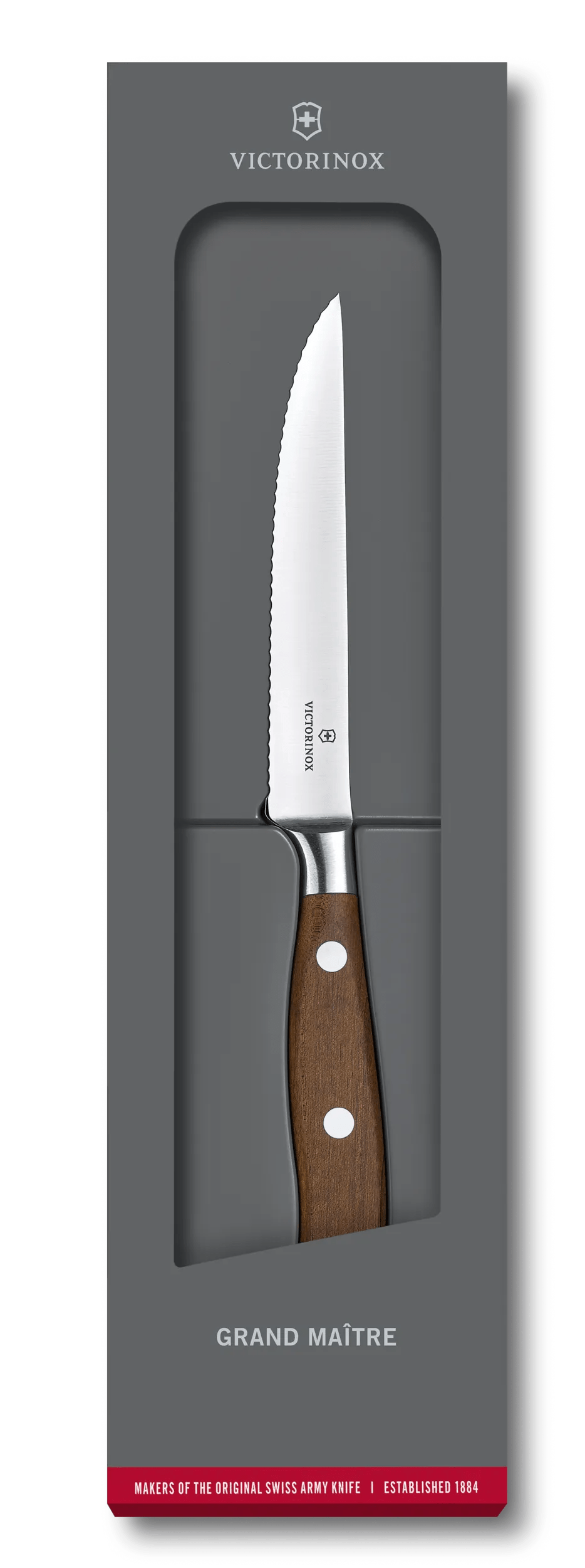 Victorinox Grand Maître Wood Steak Knife in Modified Maple - 7.7200.12WG