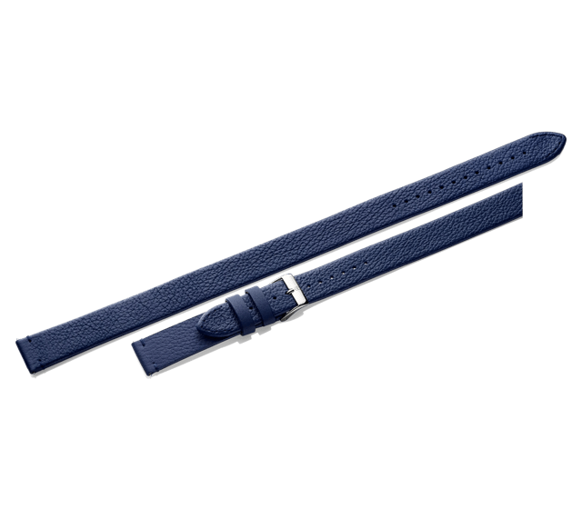 Blue leather strap with buckle-005395