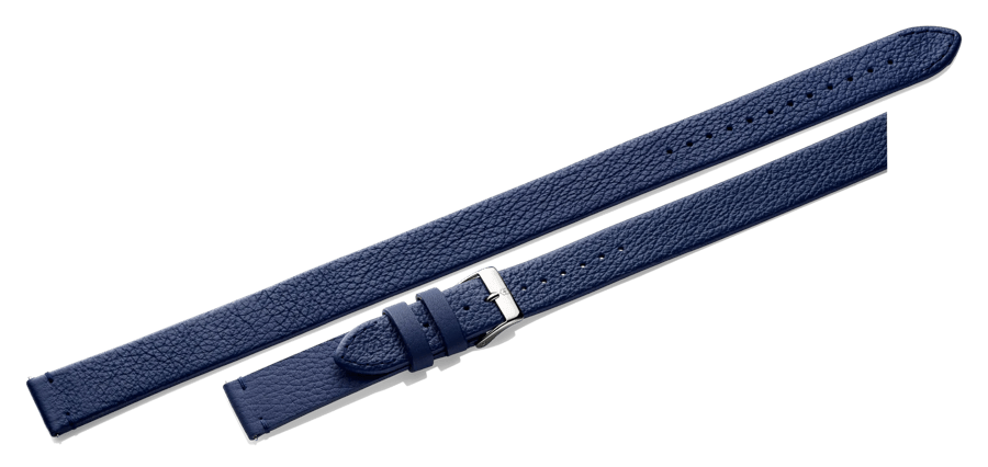 Blue leather strap store