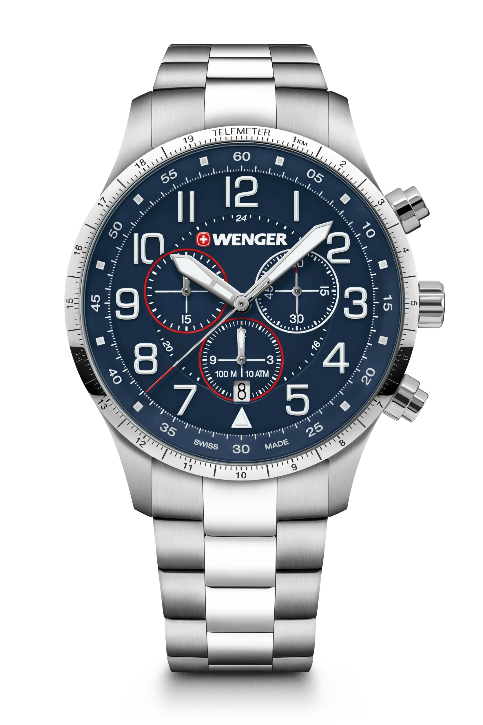 Wenger chronograph watch deals