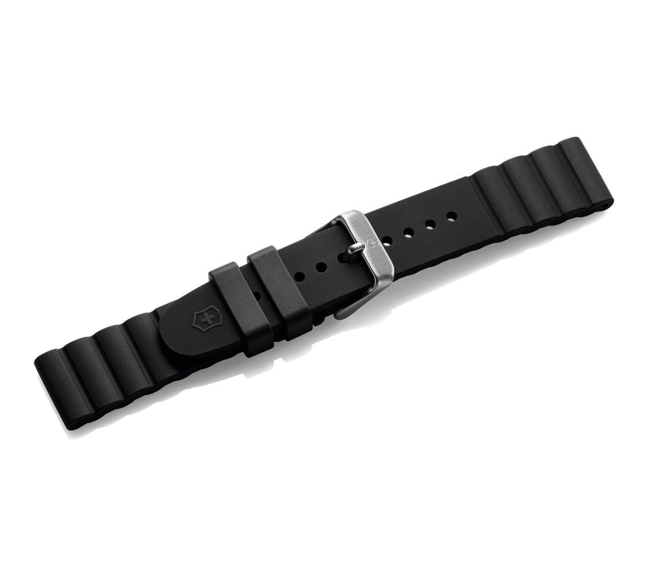 Black rubber strap with buckle - null