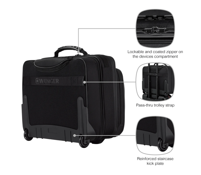 Legacy Black Series Wheeled Laptop Case - null