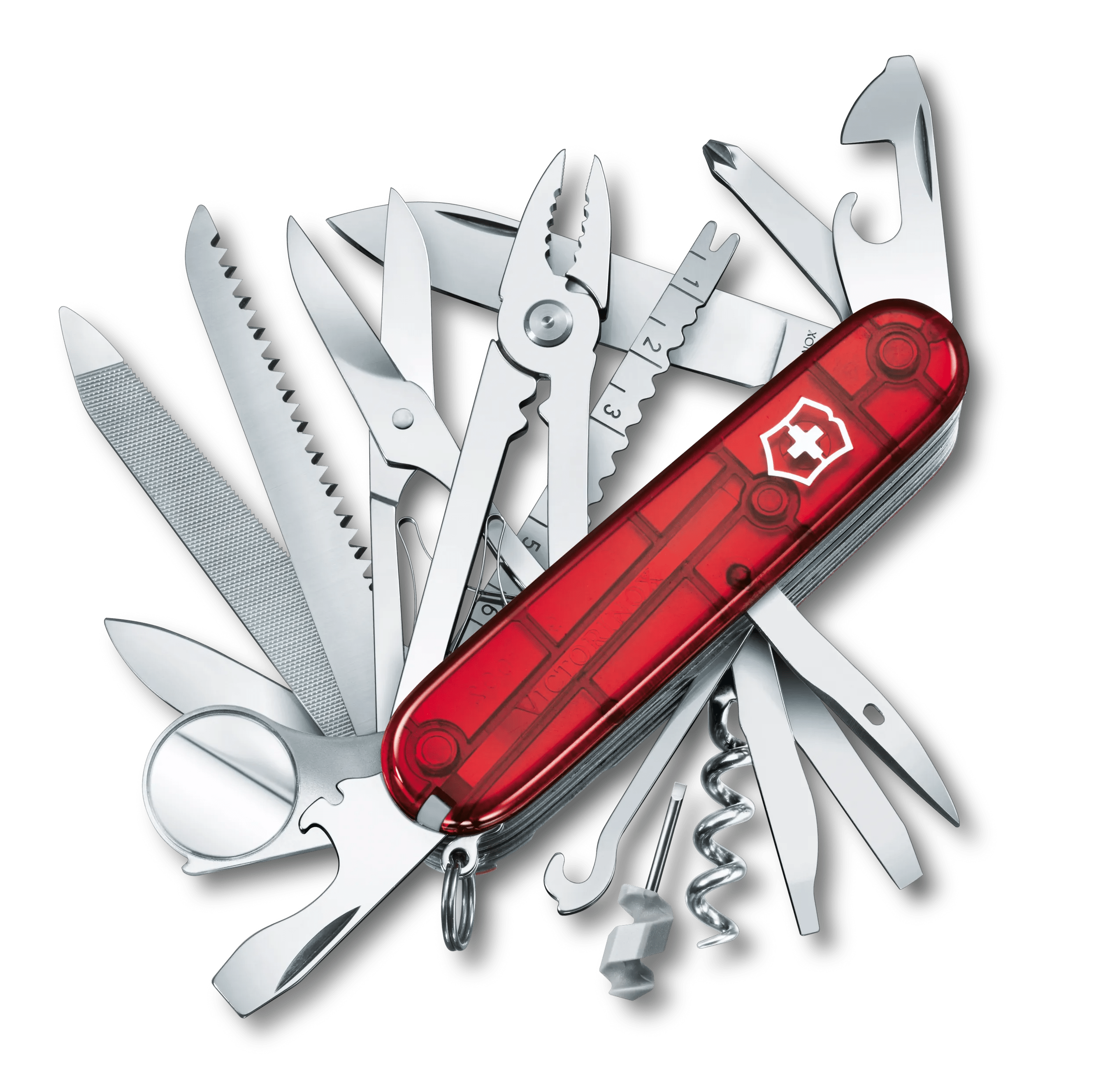 Victorinox in red transparent -