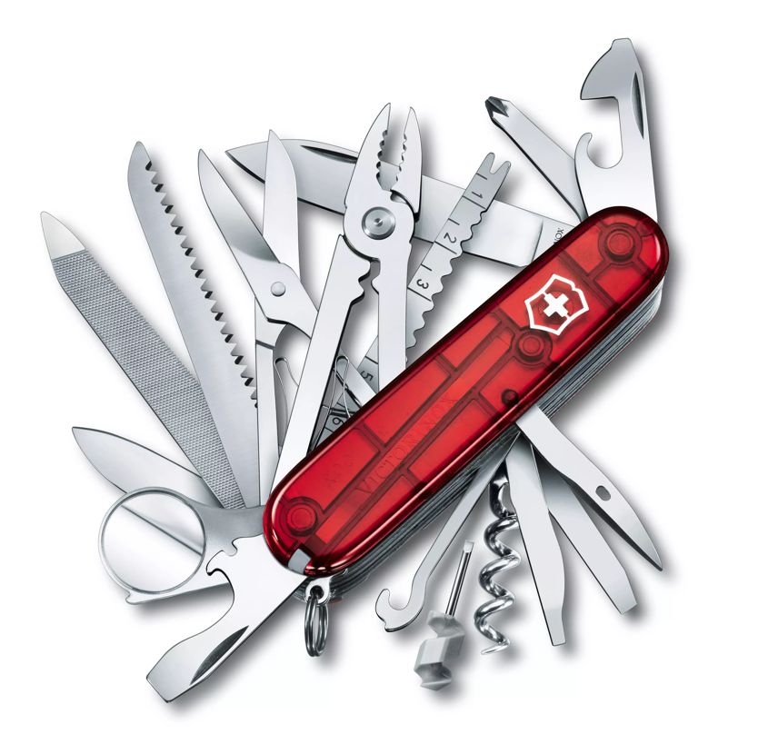 Victorinox Swiss Champ in red transparent - 1.6795.T