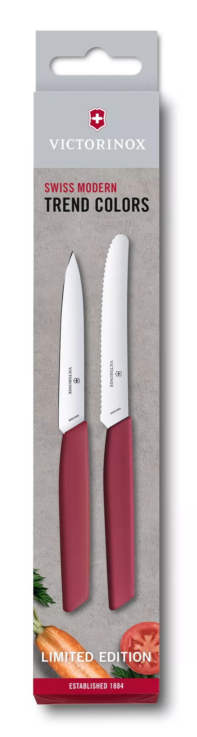Swiss Modern Paring Knife Set, 2 pieces-6.9096.2L4