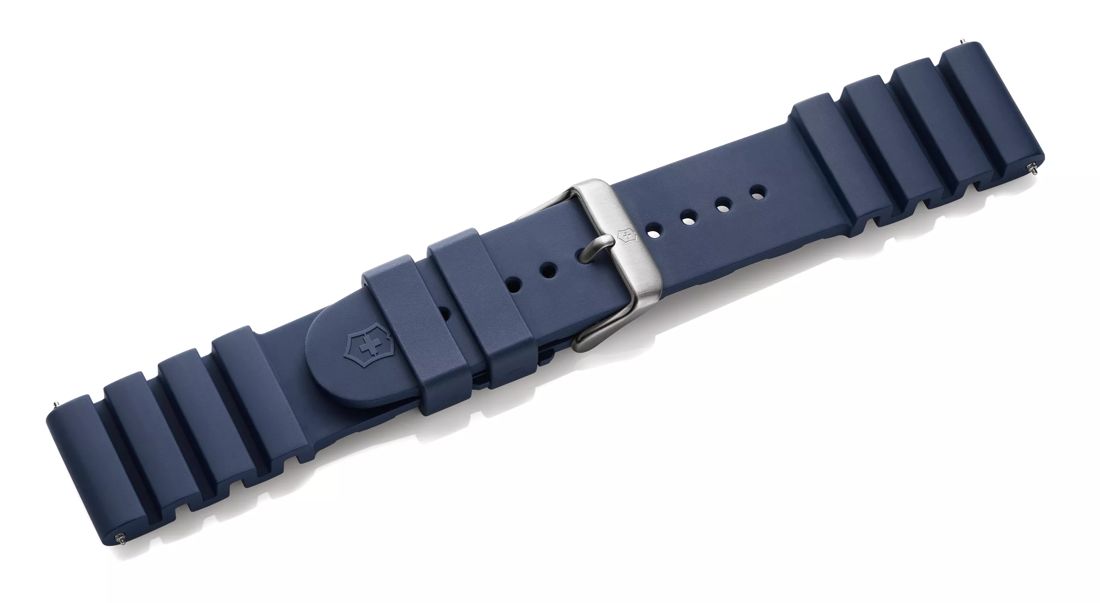 Blue rubber strap with buckle-005328