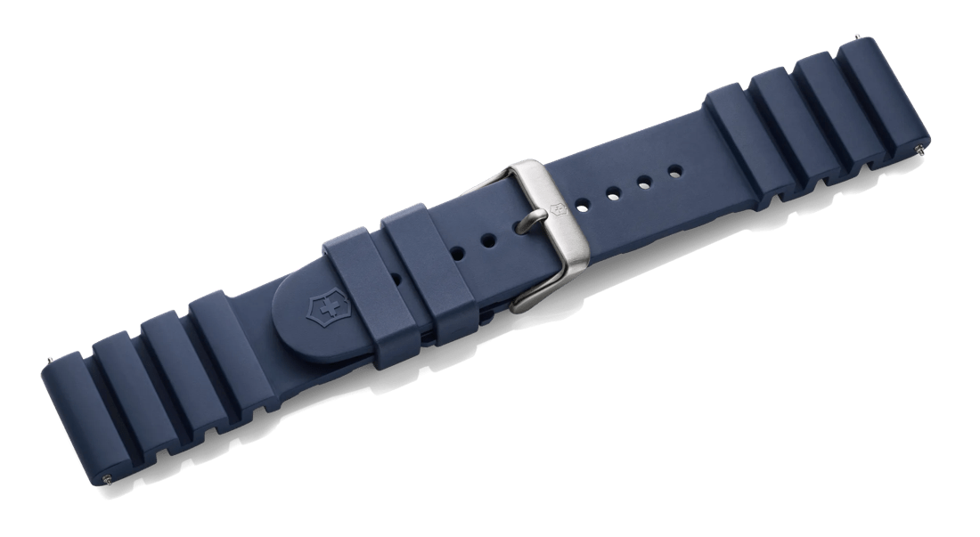 Blue rubber strap with buckle-005328