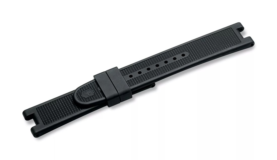 Black rubber strap with buckle-004760