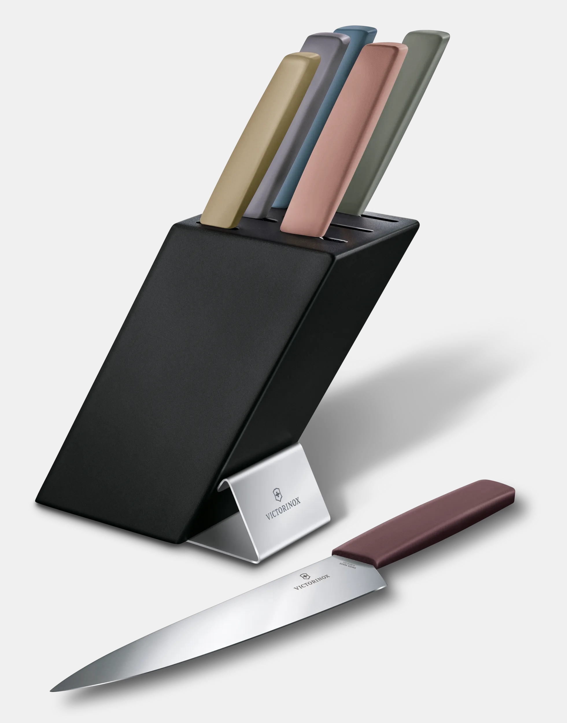 Victorinox モダン カトラリーブロックセット、6ピース 多色