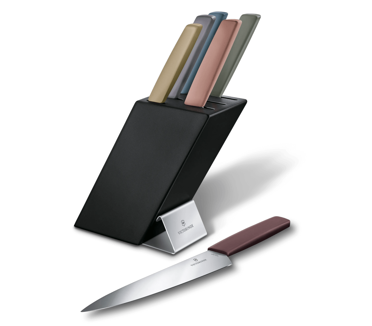 Modern Knife Block, 6 Pieces - null