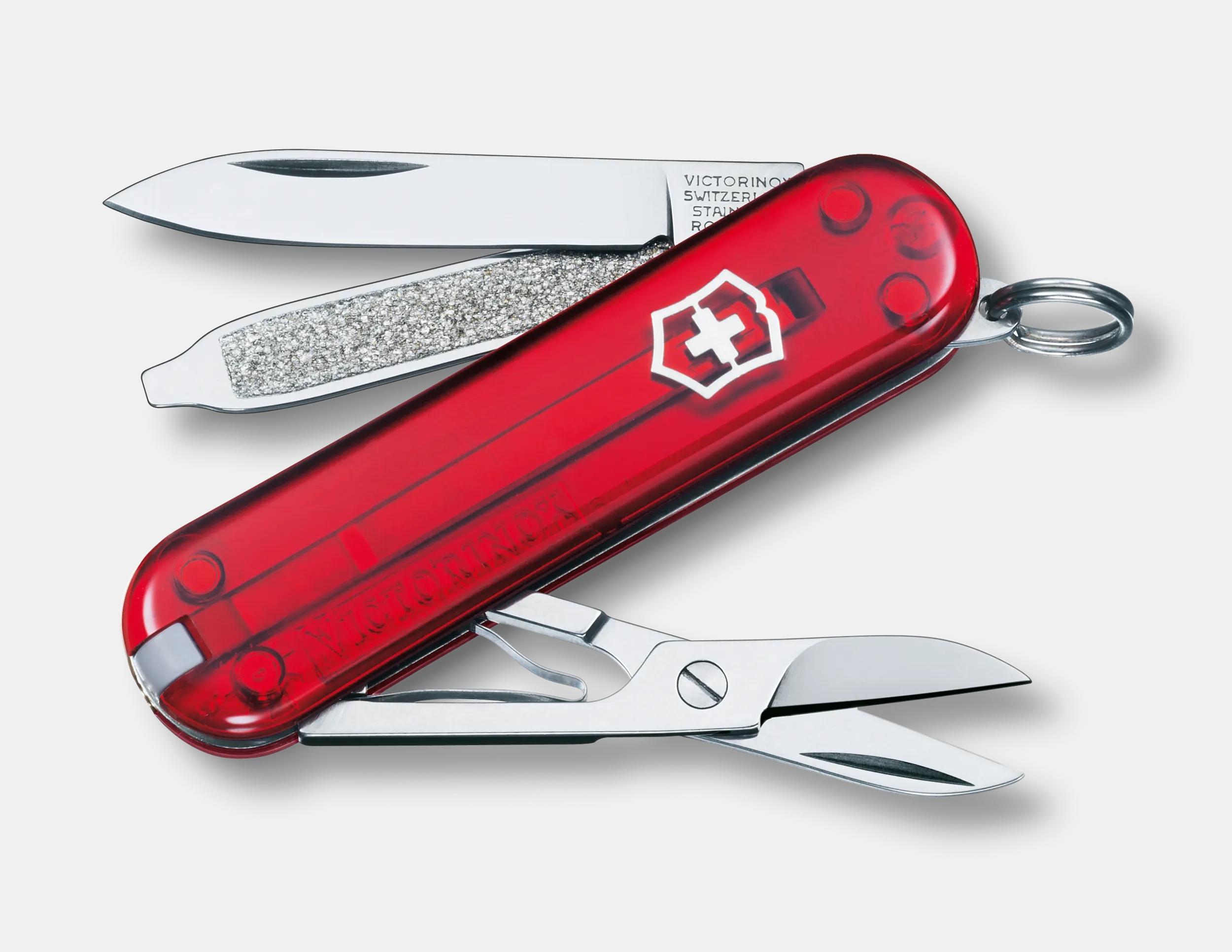 Victorinox Classic SD Printed in red transparent - 0.6223.T