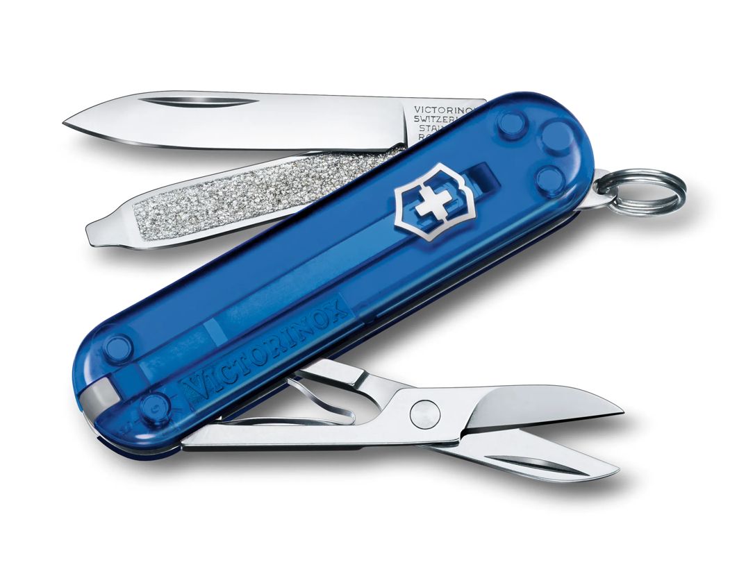 Victorinox Classic SD Transparent in Deep Ocean - 0.6223.T2G