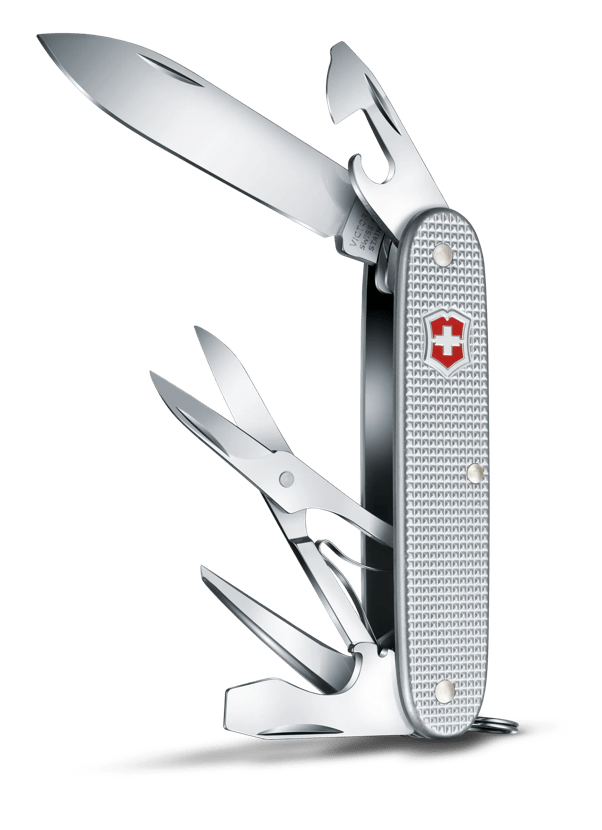 Victorinox Swiss Army 1 Folding Knife Silver Alox - Smoky Mountain Knife  Works