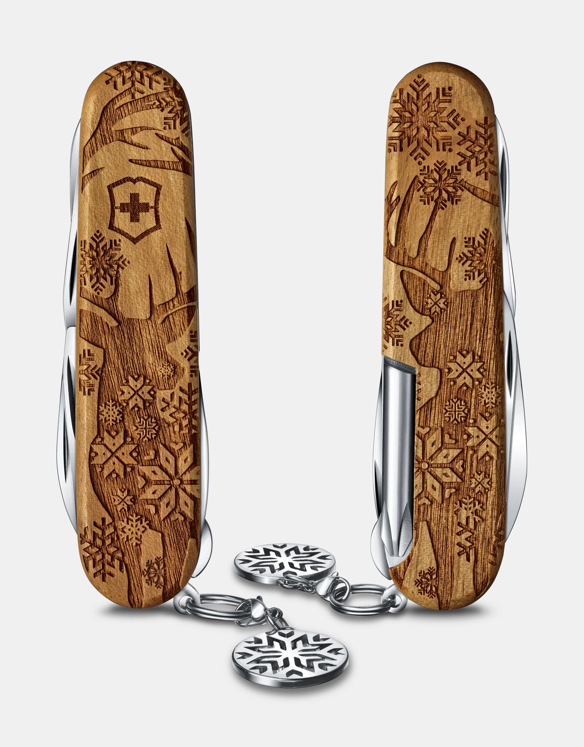 Victorinox Super Tinker Wood Winter Magic Limited Edition 2022 in brown 1.4701.63E1