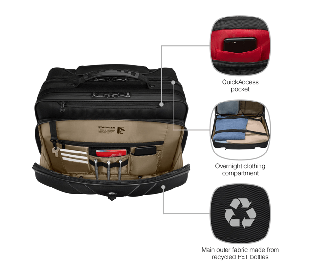 Legacy Black Series Wheeled Laptop Case - null