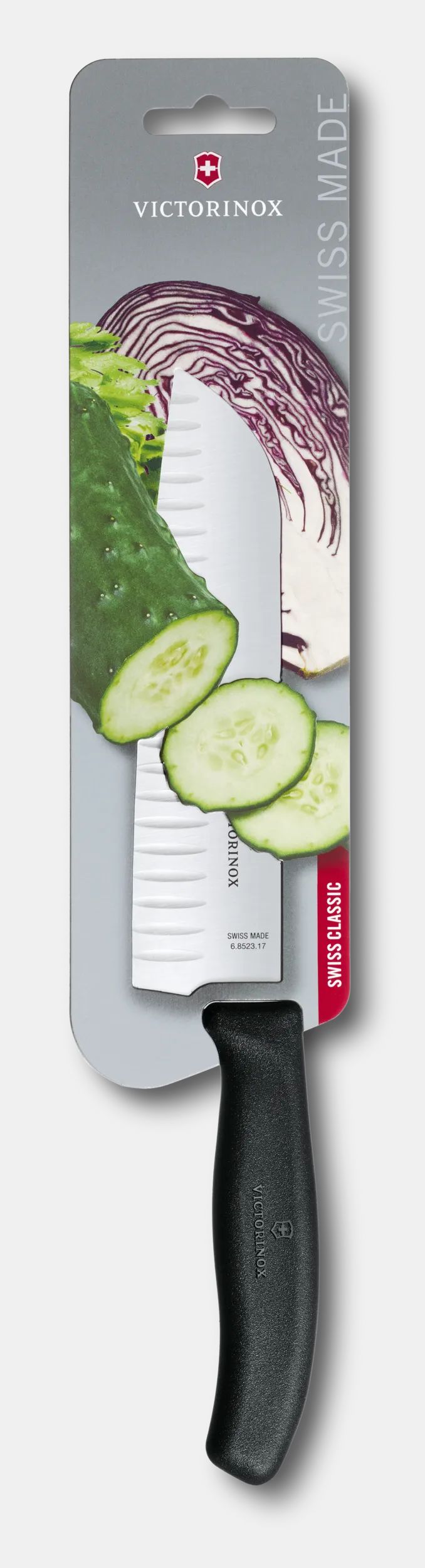 Swiss Classic Santoku Knife, fluted edge - null