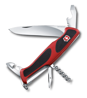 Navaja Victorinox Swiss Soldier's Knife, Verde con Negro 111 mm