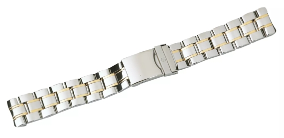 Bracelet (all polished) in 2-Tone Officers 1884 2-Tone Large-B-001839
