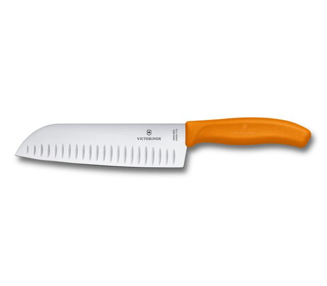 Cuchillo Santoku Swiss Classic con filo con alvéolos-6.8526.17L9B