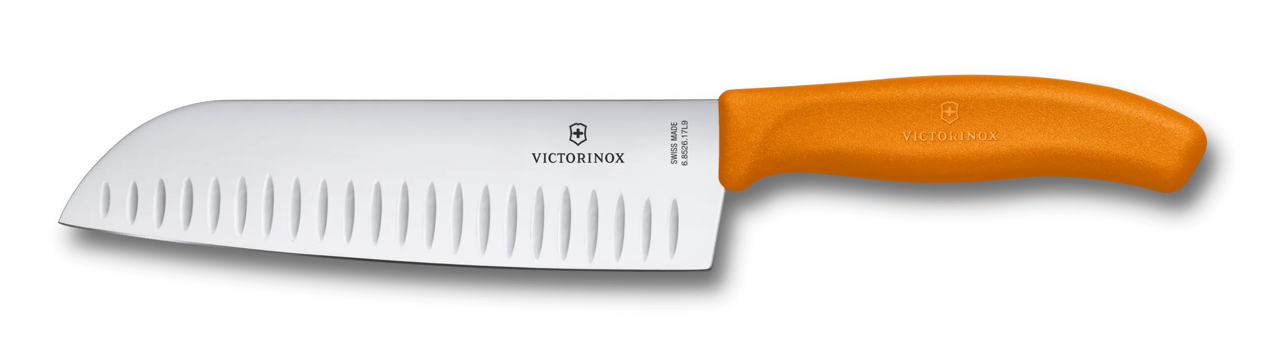 Victorinox スイスクラシック 三徳包丁 溝付き刃 オレンジ 6.8526.17L9B