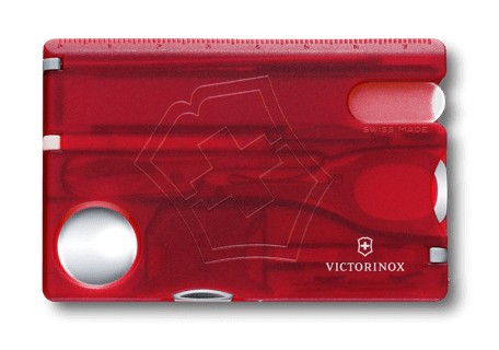 Victorinox Swiss Card Classic in red transparent 0.7100.T