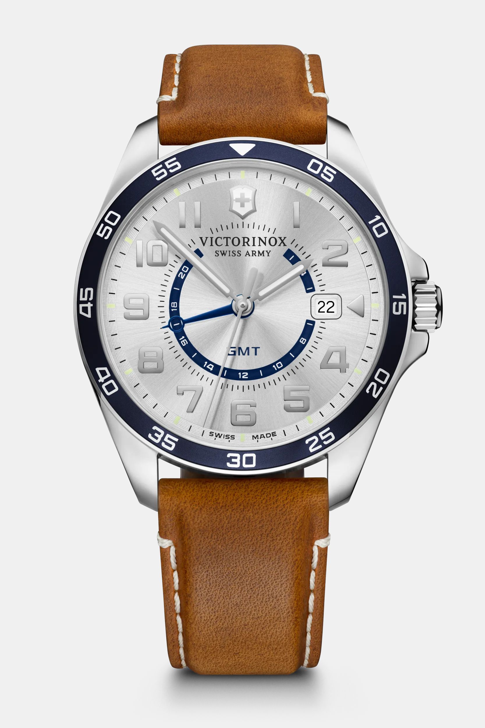 Swiss army leather watch deals