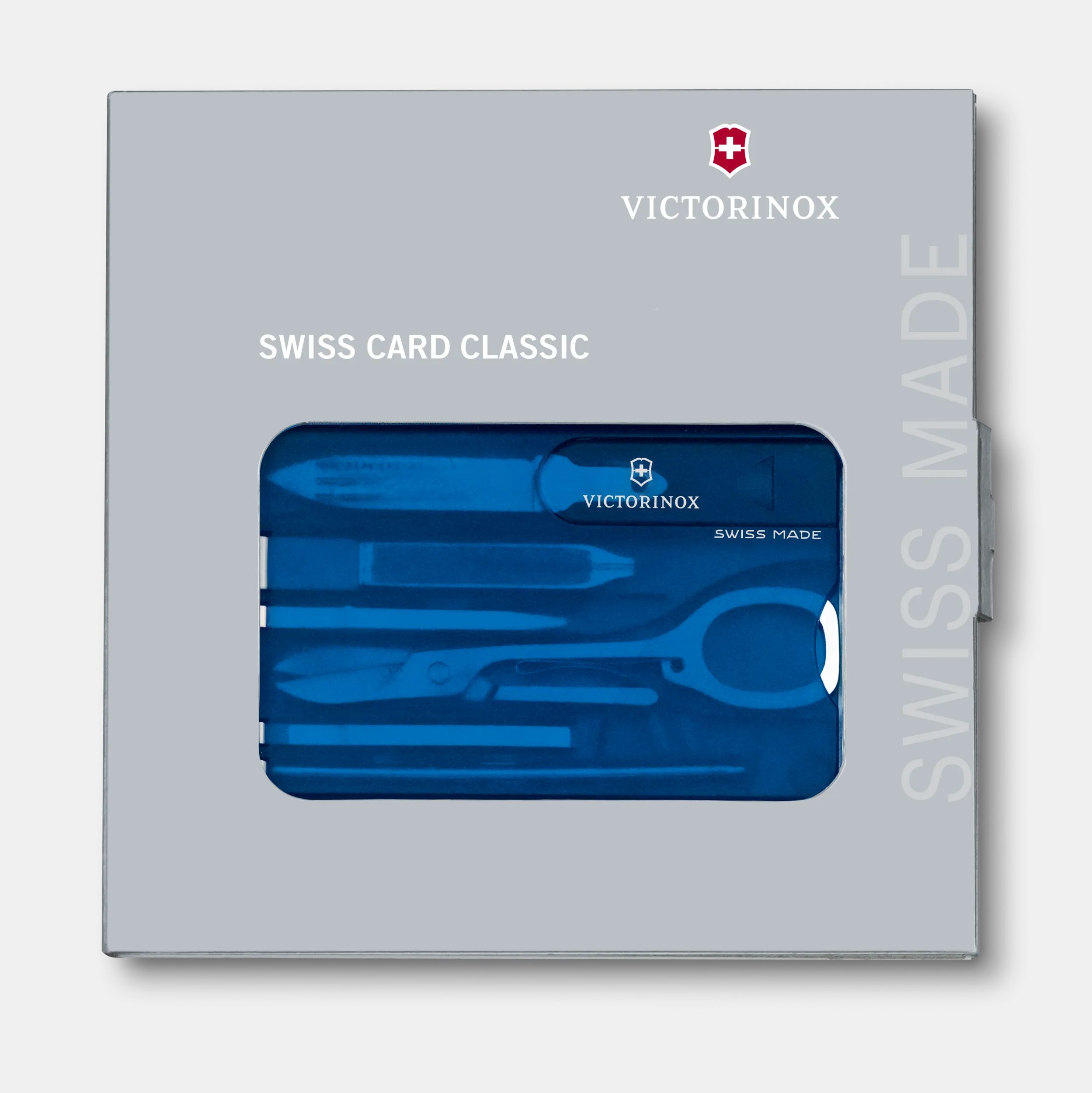 Victorinox スイスカード クラシック ブルー トランスペアレント