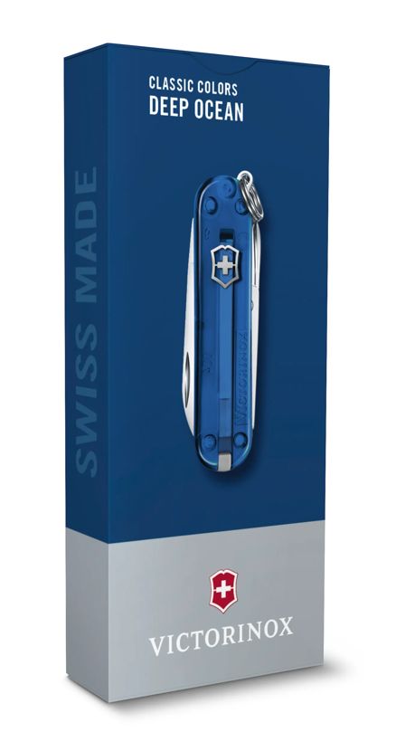 Victorinox Classic SD Transparent in Deep Ocean - 0.6223.T2G