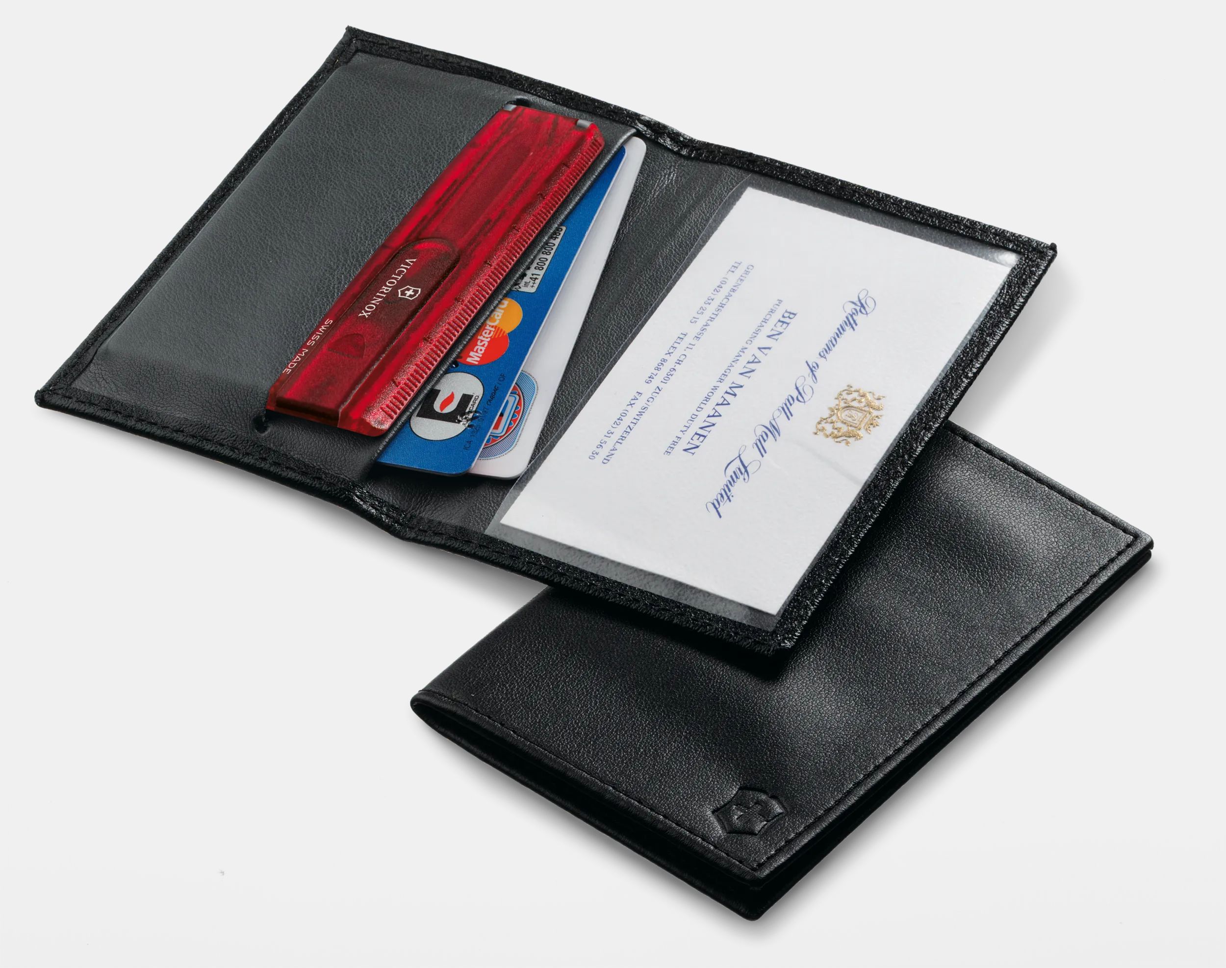 Victorinox Swiss Card Pouch in black 4.0873.L