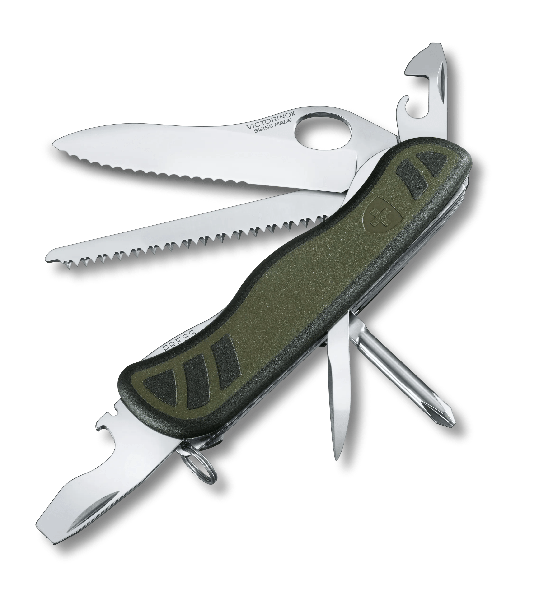 Victorinox Navaja del soldado suizo 08 en verde/negro - 0.8461.MWCH