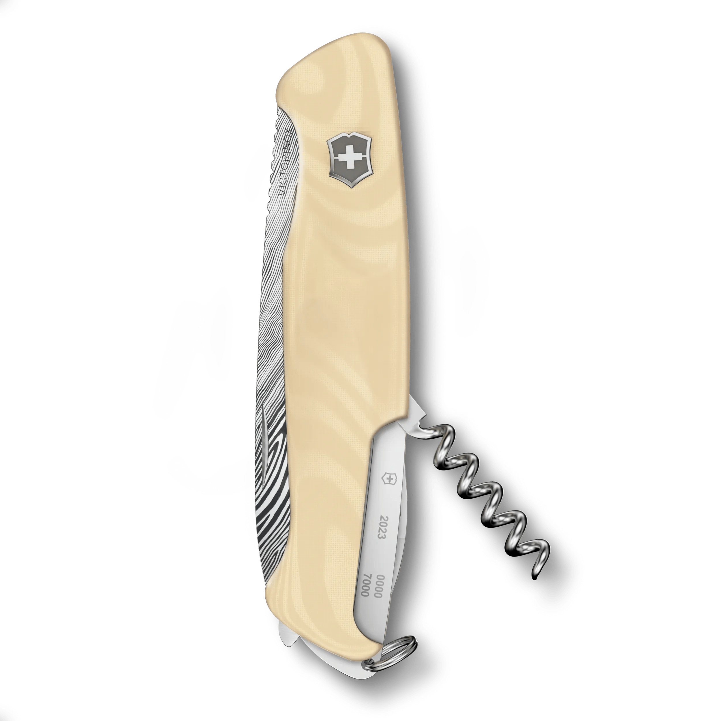 Victorinox レンジャー 55 Micarta ダマスカス リミテッドエディション 2023 ベージュ - 0.9561.J23