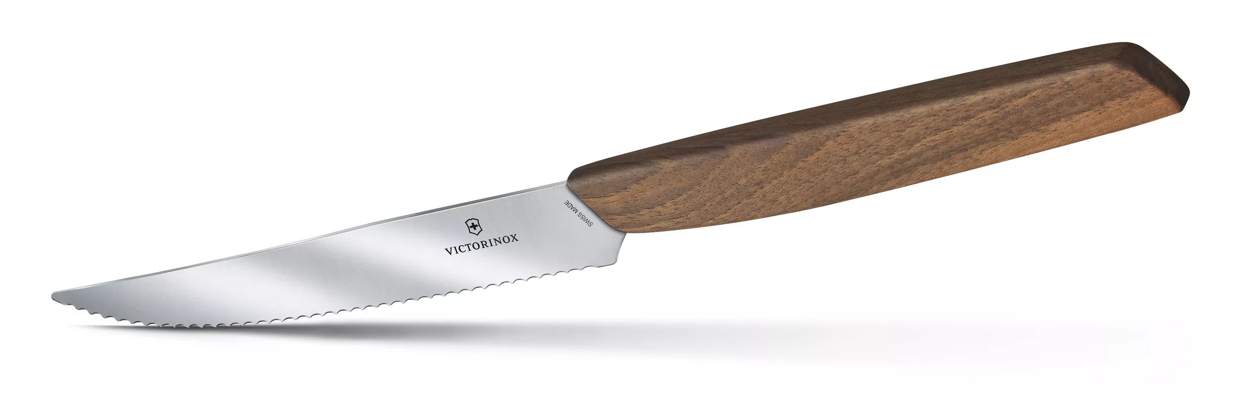 Swiss Modern Steak Knife Set, wavy edge - null