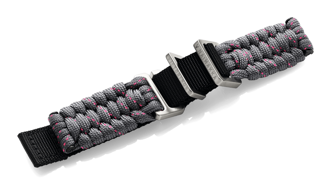 Grey paracord strap with buckle