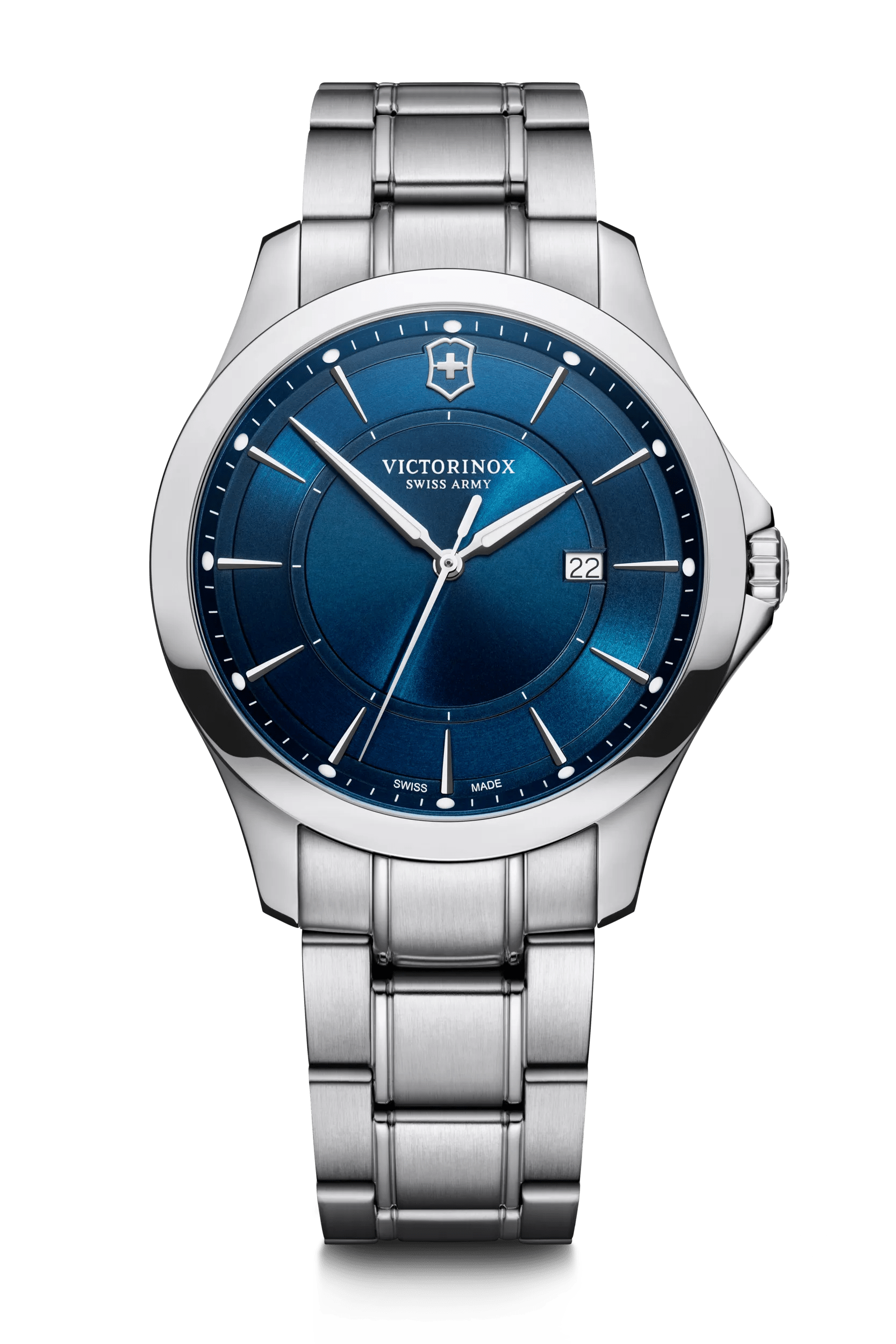 Relógio Masculino Vittorino, Prateado - Masterpiece Navy Blue 40mm