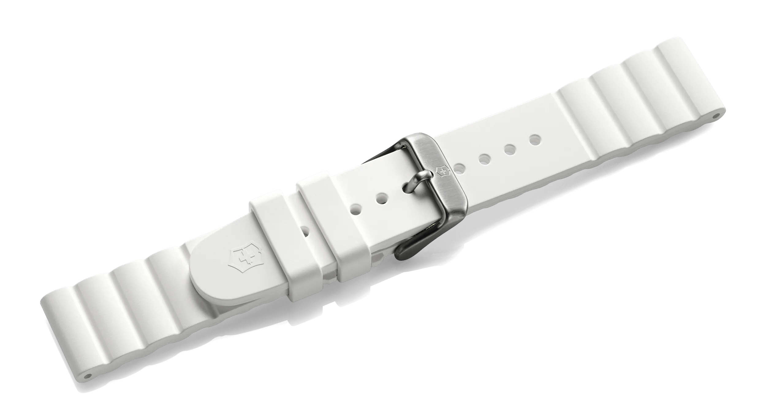 White rubber strap with buckle-005495