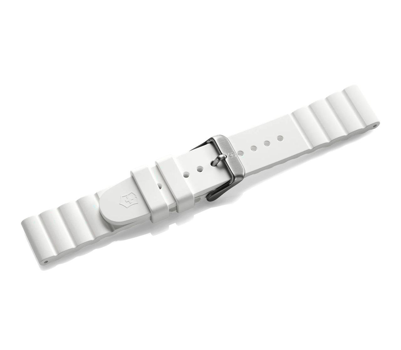 White rubber strap with buckle - null