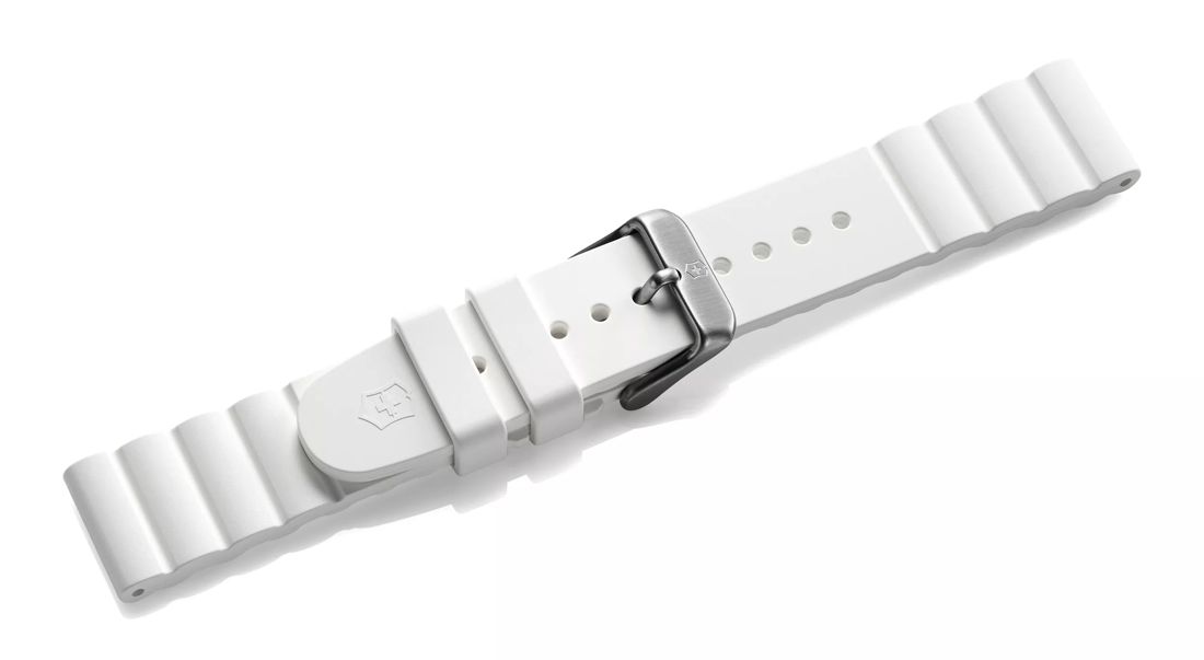 White rubber strap with buckle-005495