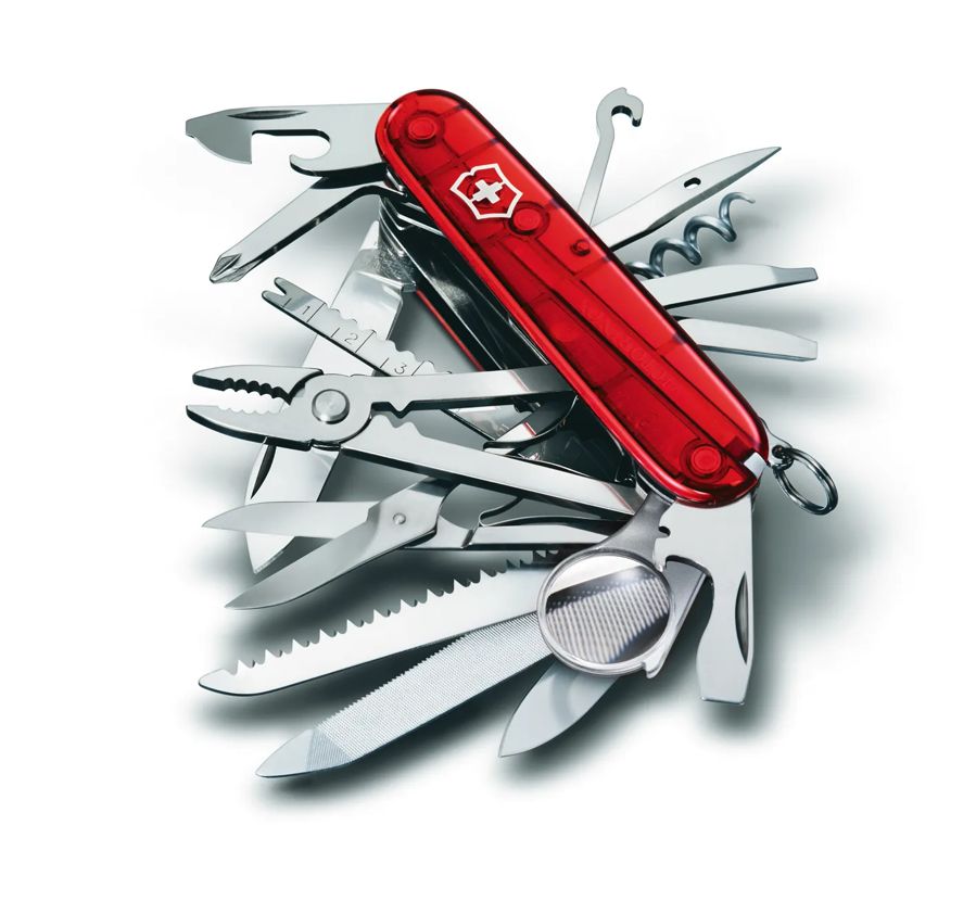 Victorinox スイスチャンプ レッド トランスペアレント - 1.6795.T