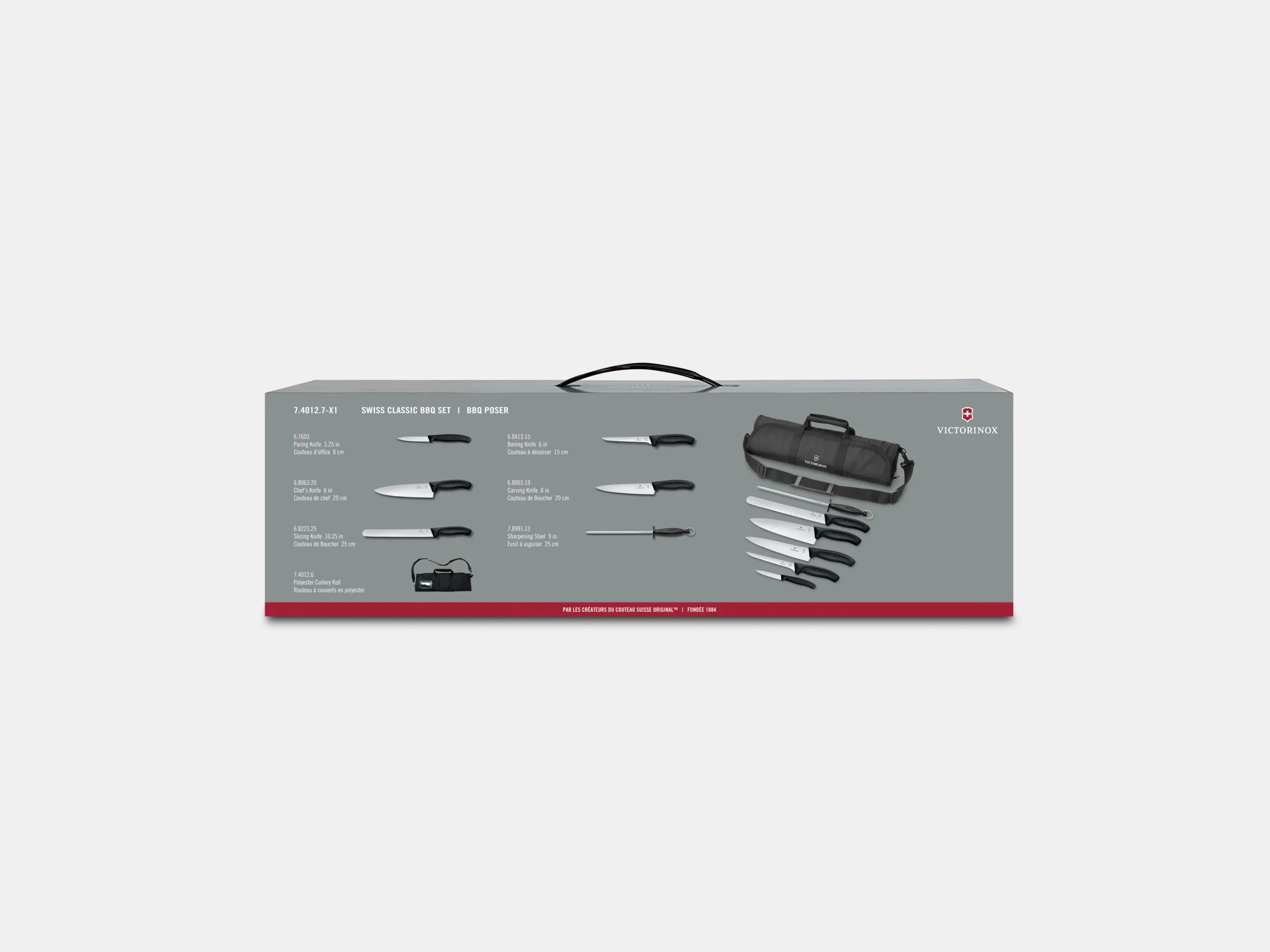 Victorinox Swiss Classic 7 Piece BBQ Set in black 7.4012.7 X1
