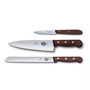 Set de cuchillos para chef de acero inoxidable Victorinox con estuche