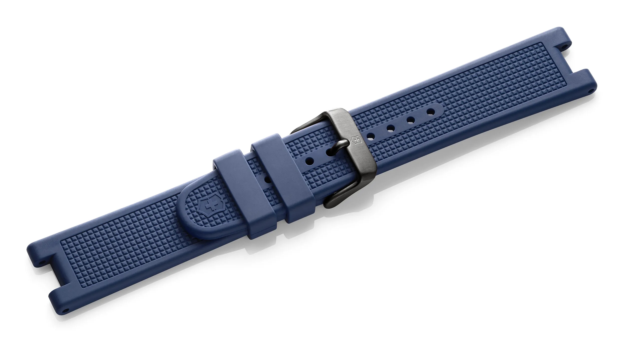 Blue rubber strap with buckle - 004946