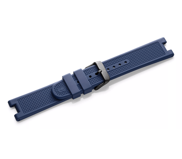 Blue rubber strap with buckle-004946