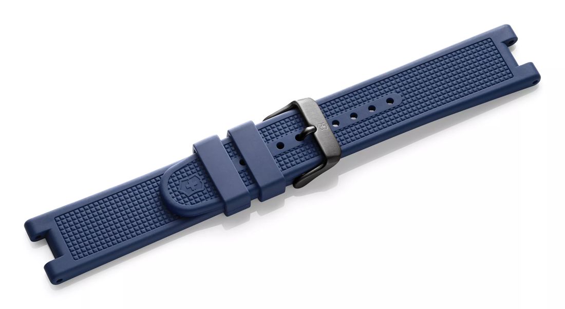 Blue rubber strap with buckle-004946