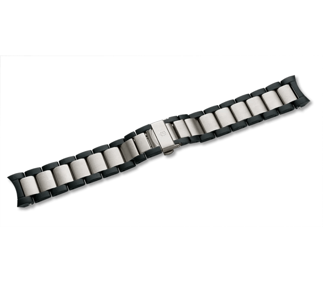 Alpnach - Stainless Steel/Black PVD Bracelet with Clasp - null