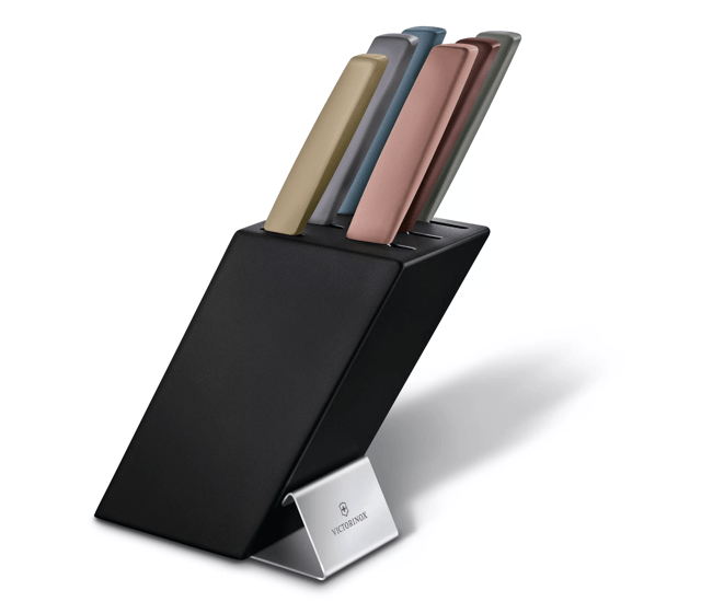 Swiss Modern Knife Block, 6 Pieces-6.7186.66