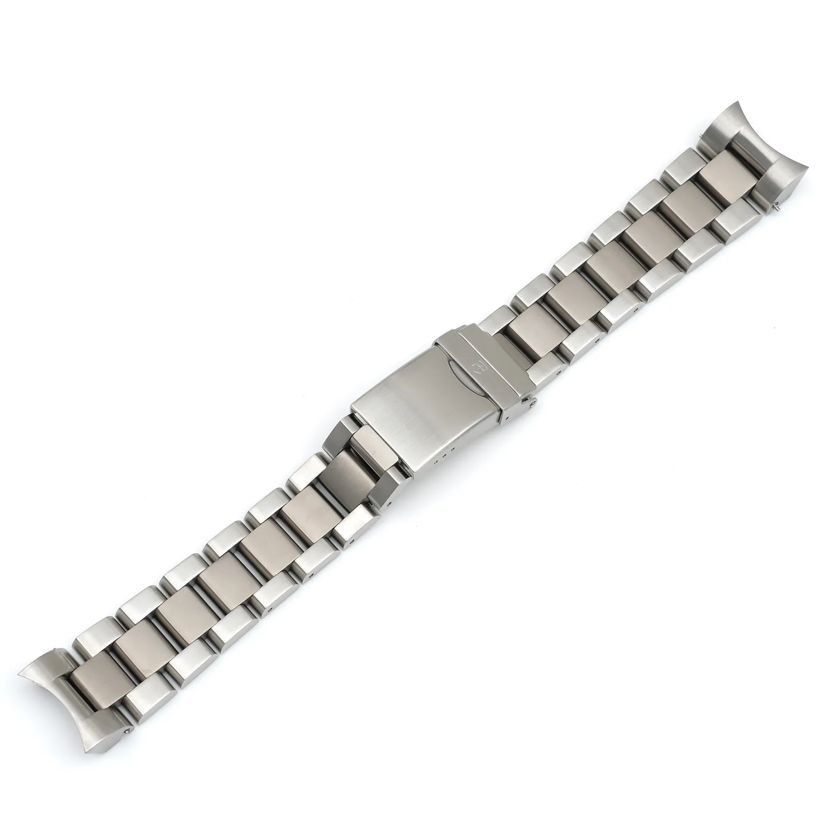 Ground Force Automatic Stainless Steel and Titanium Bracelet with Clasp