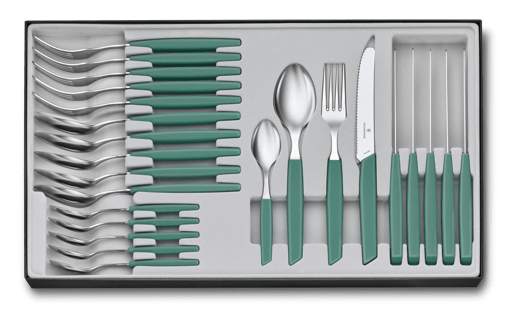 Victorinox Modern Table Set 24 pieces in cornflower blue 6.9096.12W2.24