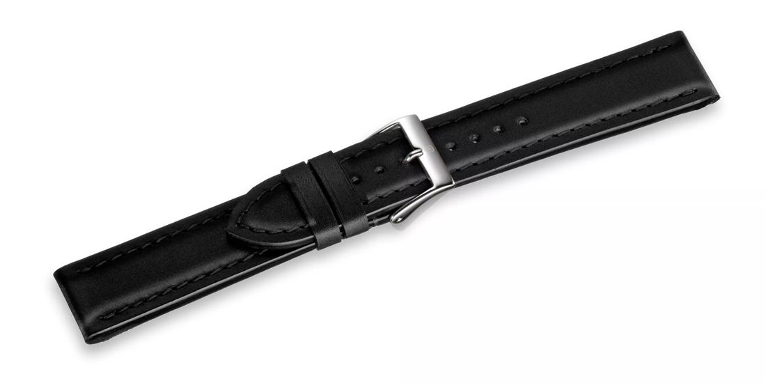 Black leather strap with buckle-005769